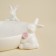 Porcelain SL HOME “Forest Rabbit” dish, 19.5 × 15.3 × 7.5 cm, white color