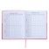 Universal Grade 1-11 Diary, 48 pink sheets, firm artificial leather cover, pancake embossing, liesse