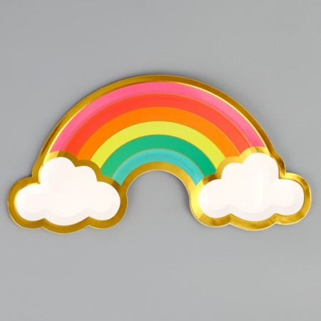 Disposable plate "Rainbow"-1