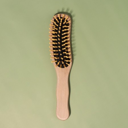 The comb is massage, wooden, 5 × 22 cm, color "Light wood"-4