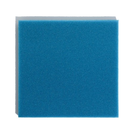 The sponge is rectangular, large -porous, sheet 50 x 50 x 3 cm, blue-2
