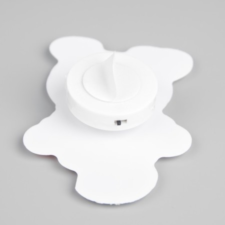 LED toy on Velcro "Snowman in the Hat" 7 × 10 cm, batteries Lr44x3, glow of multi-2
