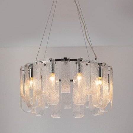 Suspended chandelier Arte Lamp Denebola A4074LM-10CC, E14, 10x40 W, 60x60x26 cm, chrome-4