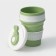 A folding cup with a lid of the share “with you”, 350 ml, 8.5 × 14 cm, pistachio color