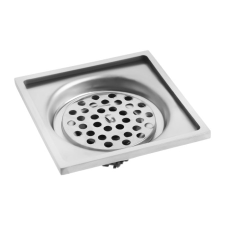 Zein gap, 100x100 mm, vertical, d = 32 mm, stainless steel, chrome-5