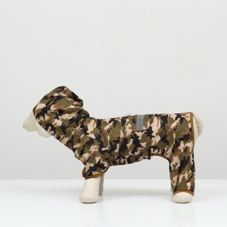 Combiason for dogs, a demi -season with a lining, size S (DS 25, OG 37cm), camouflage-4