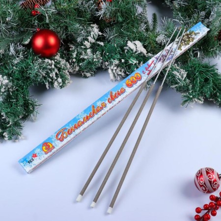Bengal lights, 60 cm, 3 pieces, "New Year", 240 seconds