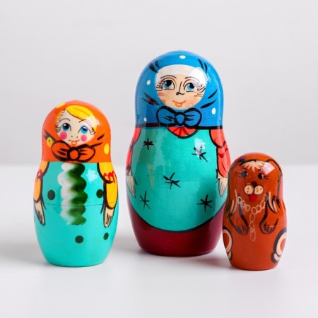 Nesting doll "Turnip" 6 in 1, mix-2