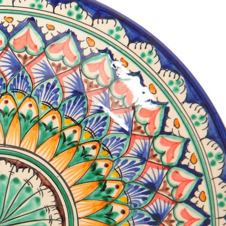 Plant of Rishtan ceramics "Patterns", 27 cm, blue-2