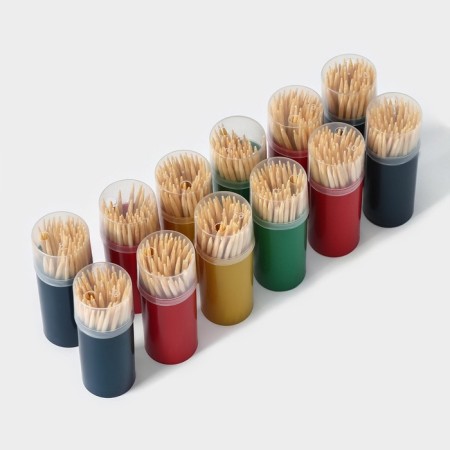 Toothpecakes of the share, 60 pcs, color mix-4