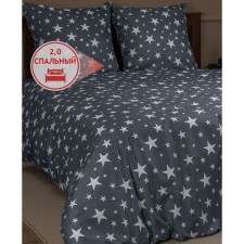 Постельное бельё 2 сп Amore Mio, размер 180х210 см, 175х215 см, 70х70 см - 2 шт, цвет серый
