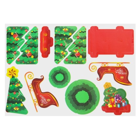 3D designer-suspension "Christmas tree and sled"-5