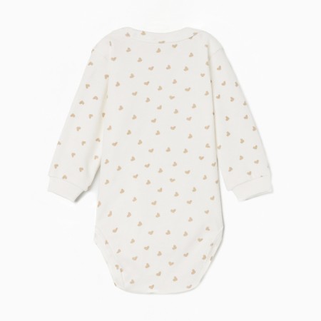 Body with a long sleeve, beige color/hearts, height 80 cm-4