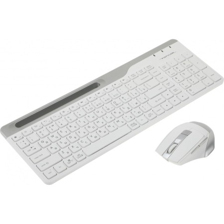 Keyboard + Mouse A4Tech FSTYLER FB2535C CLAV: White/Gray Mouse: White/Gray USB Wireless 103388