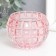Glass "Bogok" D-4.5 cm pink 7.5x7.5x6 cm
