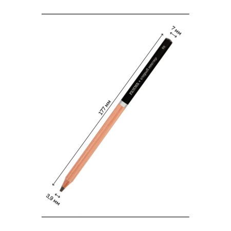 Pencil b/g Gamma "Old Master", 9b, sharpened 170322_9b-3