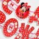 Garland on the eyelets "Happy Birthday!", Length 205 cm, Minnie Mouse