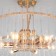 Ceiling light Bogate’s Flamel 373/6, E14, 6x60W, 500x500x380 mm, color gold