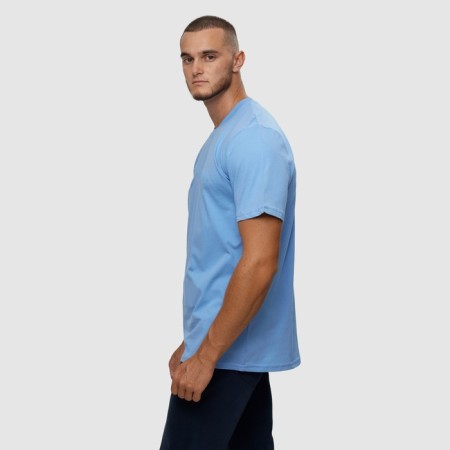 T -shirt male, blue color/print mix, size 2xl-4