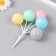 Decor for creativity plastic "Bound of balloons - pastel" 5 pcs 13.5 cm