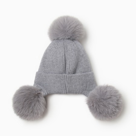 Hat insulated crumb I r.48-50, 1-3 years old, gray-2