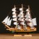 Souvenir medium “Vicksen” ship, side of light wood, sail mix, 42x49x10 cm