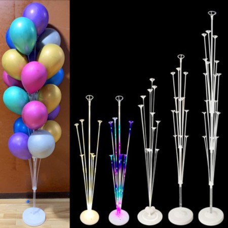 A balloon stand, 7 sticks and holders, light stand, 70 cm