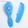 Baby comb + massage hair brush, from 0 months, blue color, mixture