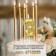 Candle in the cake on the skewer "Almaz", the number "3", gold, 4.5 cm