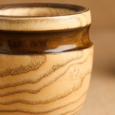 Set: a mortar with a pestle, ash, 13 cm, mix-5