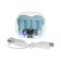 Wireless headphones Pro13, TWS, inserts, BT 5.0, 30/180 mAh, transparent, blue