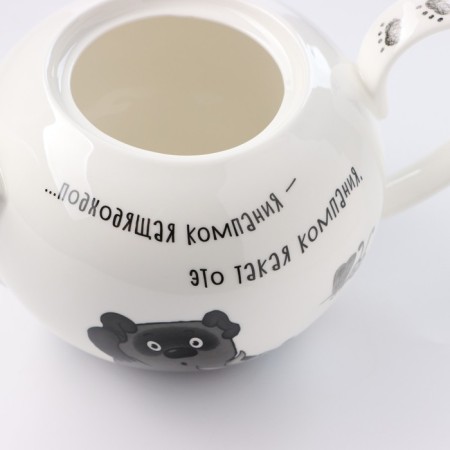 Porcelain kettle "Winnie Puh", 1200 ml-4