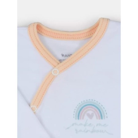 Combineson children's buttons Rant Rainbow, seams outward, height 62 cm, peach color-4