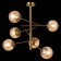 Ceiling EVOLUCE lamp. Sle1099-312-06. Velio. 6x60 watts, E27, 50x50x60 cm, brass color