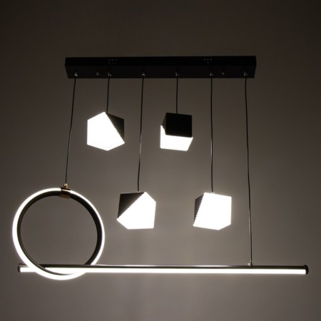 Bayerlux chandelier 2676/6 LED 126W 3000-6000K black 76x27 cm-2