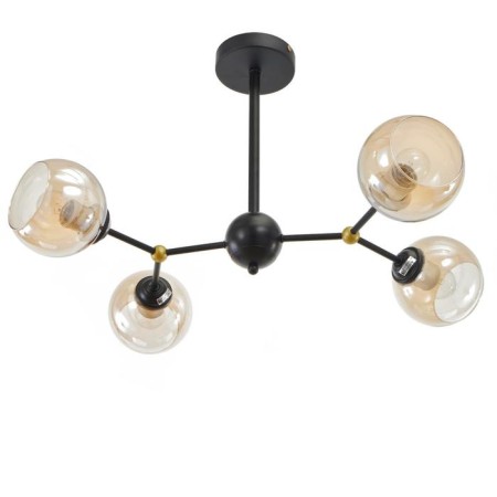 Chandelier 74101/4 4x60W E27, black/gold, 60x40x42 cm-1