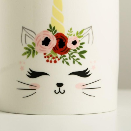 Ceramic glass, “cat”, 10 x 10 cm-2