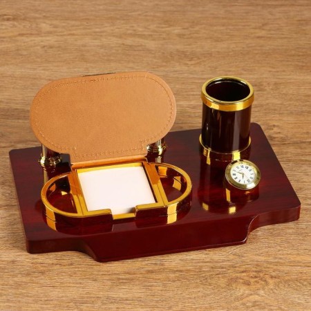 Table set 4V1 with a business card holder, red tree-1