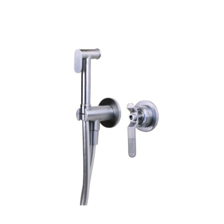 Bronze de Luxe 1760’s 3253cc Bida mixer, with hygienic shower, brass, chrome