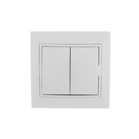 Switch Lezard 701-0202-101 Mira, joint venture, 10a, 2 keys, white color