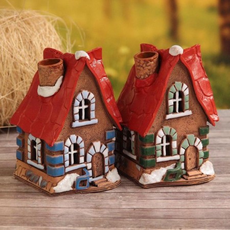 Aroma lace house "Catherine", handmade, mix 9.5 cm-4