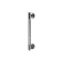 Bath handrail with an anti -slip surface Ken M, chrome