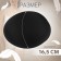 Cups for the bra “circle”, 2xl (52), d = 16.5 cm, pair, black color