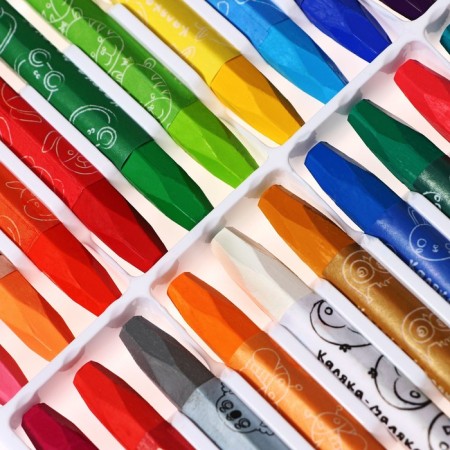 Oil pastel 24 colors "Kalyak-Malyak", thickened, 11 mm, hexagonal-2
