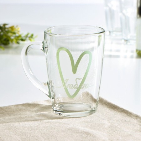 Glass mug "Kapuchino. I love ", 300 ml-2