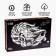 Wooden figured puzzle "Faster than the wind", black and white