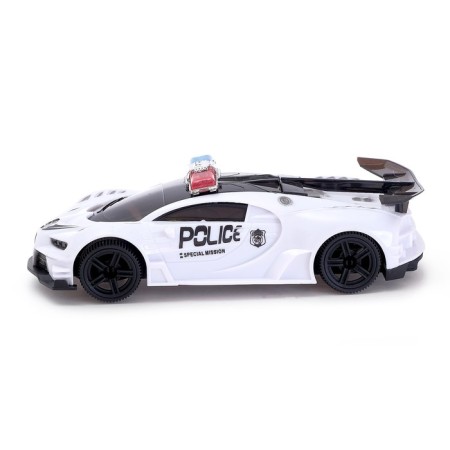 The Machine "Police", light and sound effects, works from batteries, white color-1