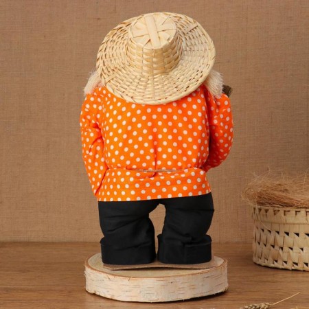 Amulet - brownie "Ivanovich with a broom", h = 40 cm, mix-3