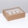 Box for 12 muffins with a window, craft, 33 x 25 x 10 cm