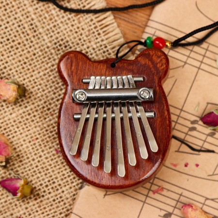 Kalim "Bear" Music Life, 8 reeds, 8.5 x 6.5 x 3.5 cm, wood-1